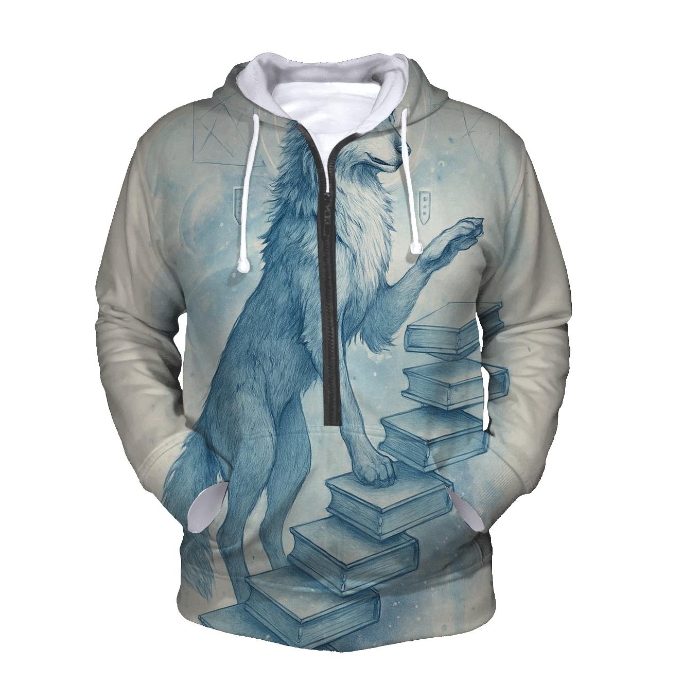 Lunar Library Sentinel Wolf designer hoodies