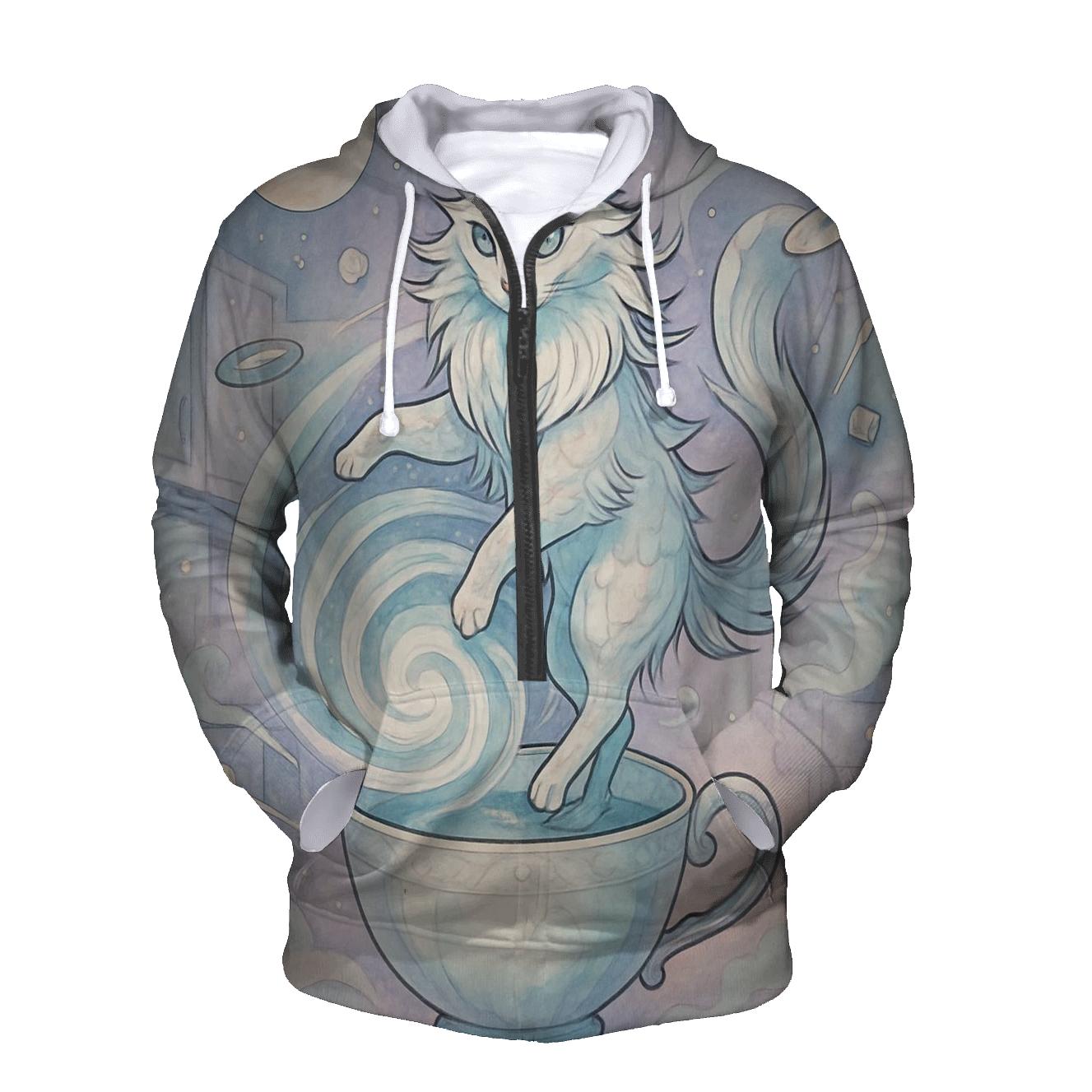 Teacup Tempest Mystic Cat graphic hoodies