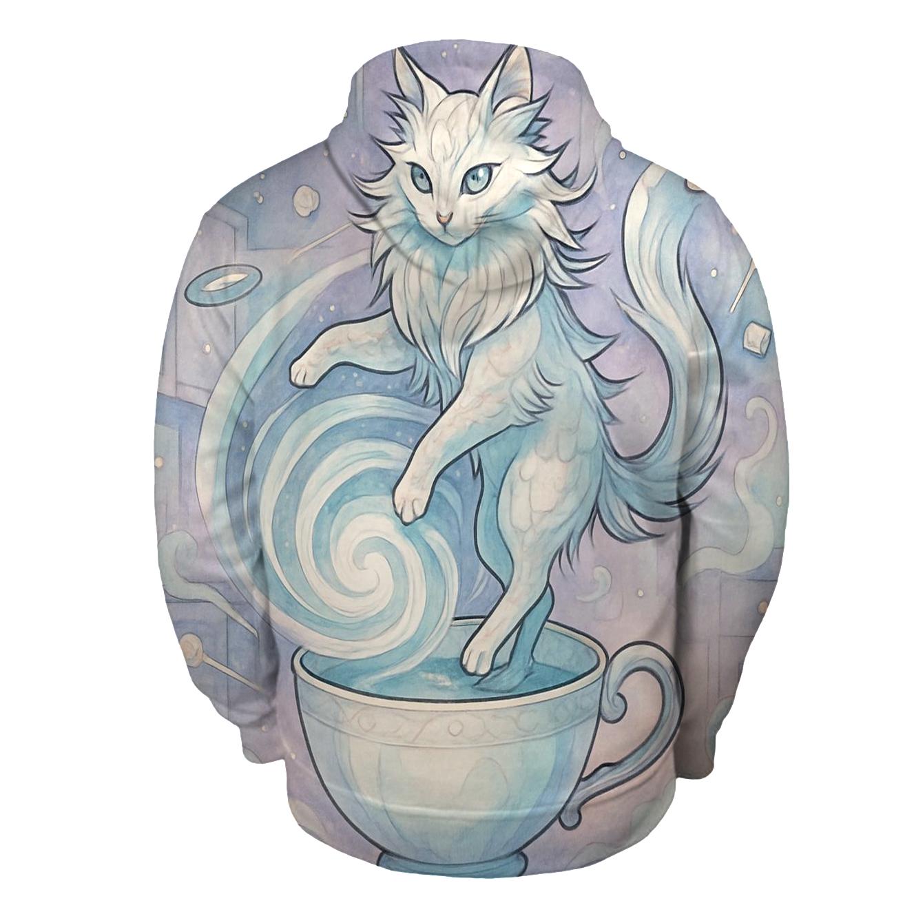 Teacup Tempest Mystic Cat graphic hoodies