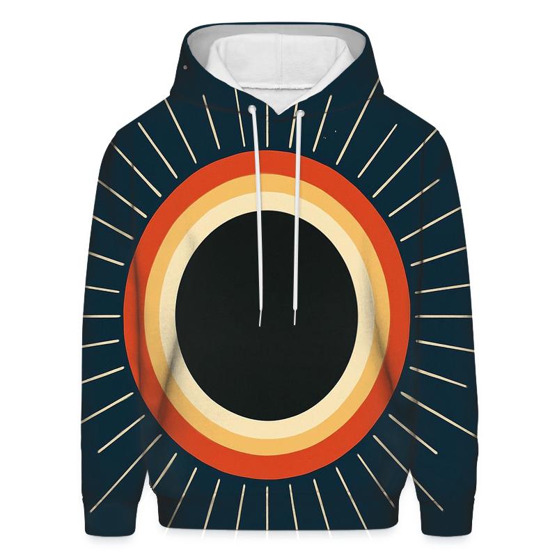 Eclipse Corona Lattice embroidered hoodies
