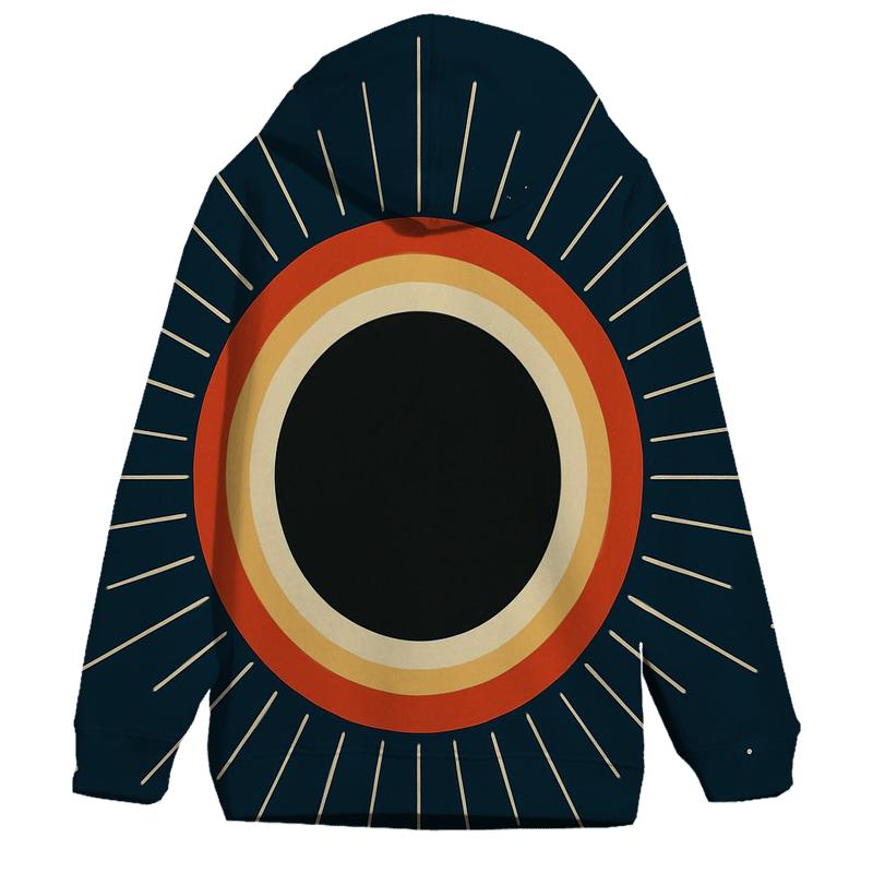 Eclipse Corona Lattice embroidered hoodies