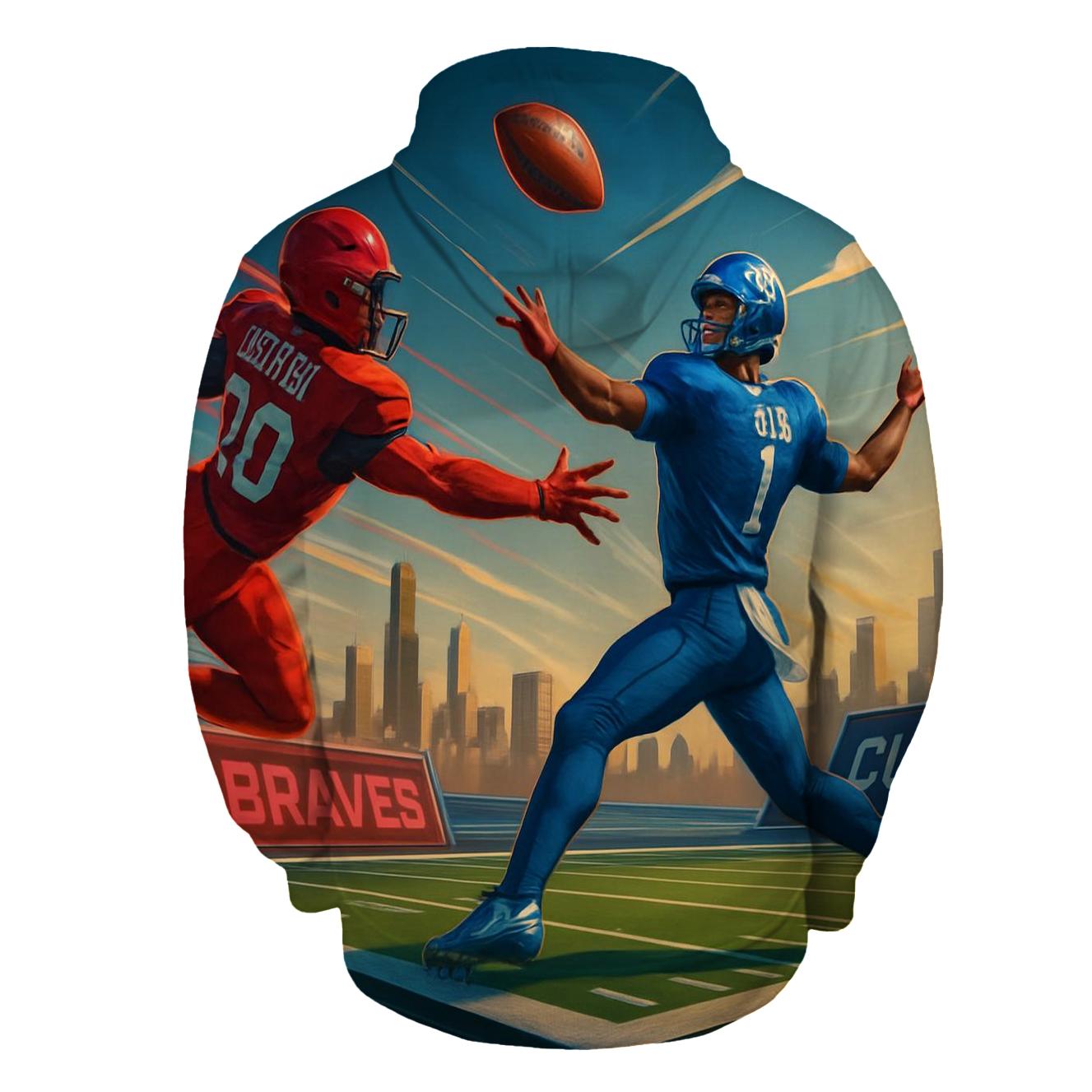 Skyborne Playbook Clash Above The Wind City graphic hoodies