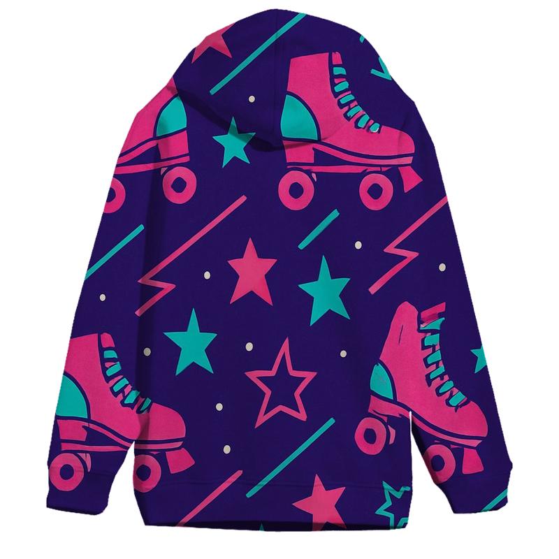 Roller Rink Laser Confetti pullover hoodies