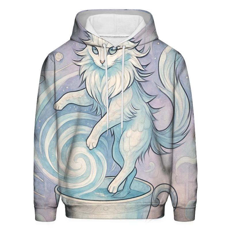 Teacup Tempest Mystic Cat printed hoodies