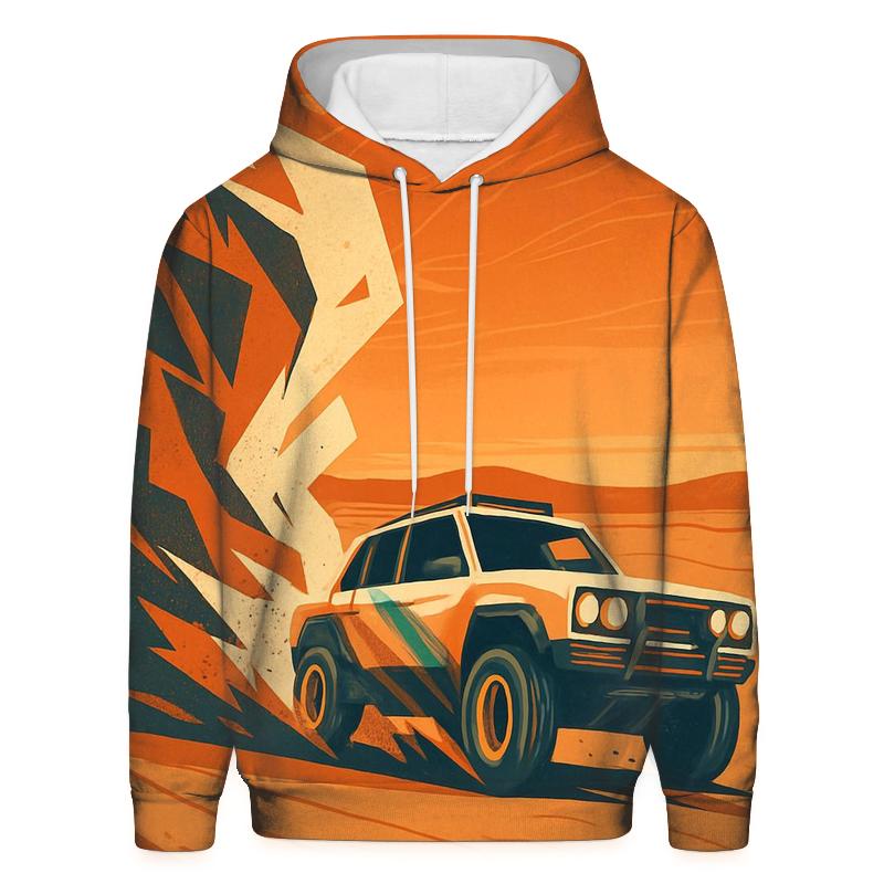 Desert Rally Off Road Dust Geometry hoodies fashion