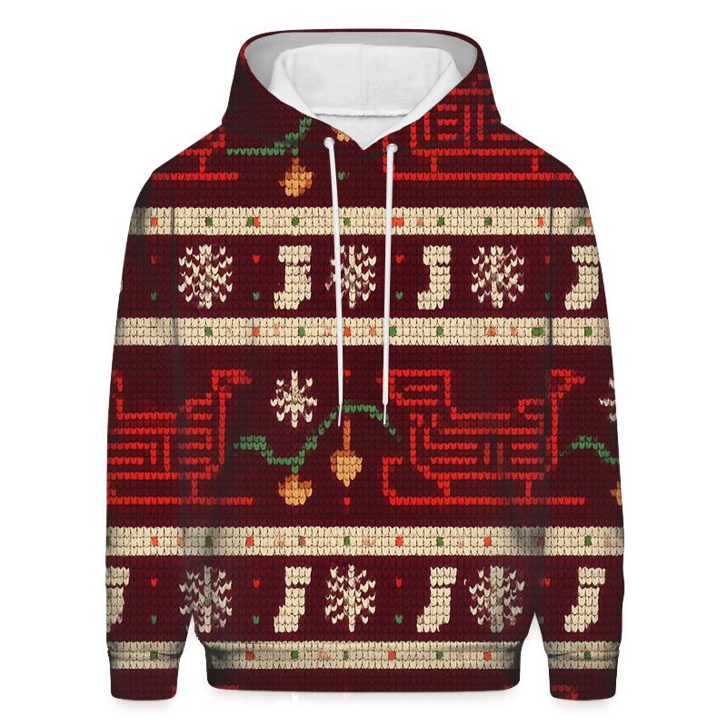 Santa Space Sleigh Circuit Bands Design zip-up hoodies