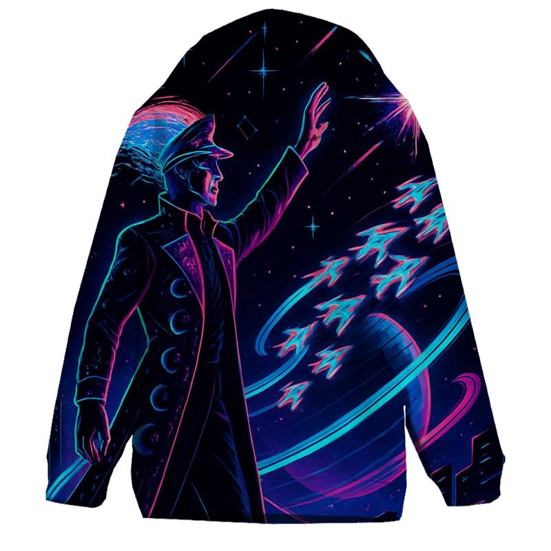 Aurora Circuit Starship Parade printed hoodies