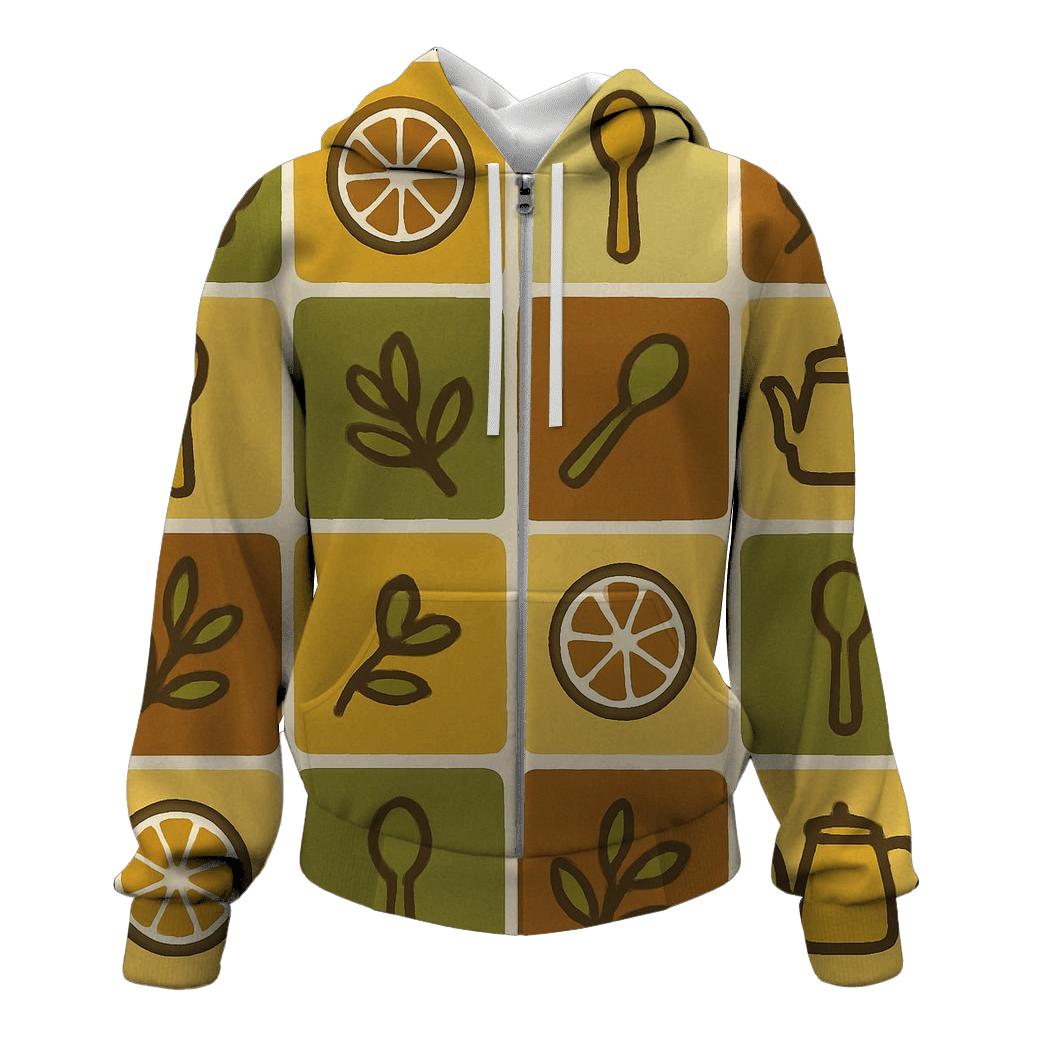 Groovy Avocado Kitchen Tiles graphic hoodies