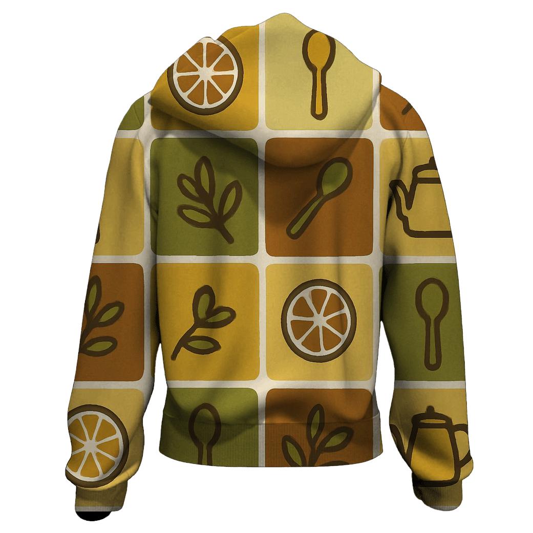 Groovy Avocado Kitchen Tiles graphic hoodies