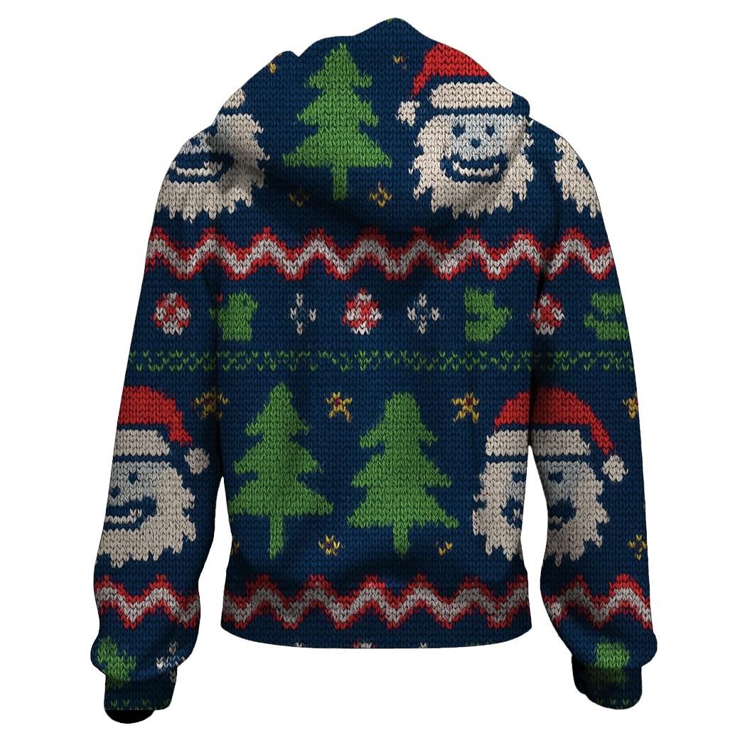 Jolly Yeti Sweater Stripe Riot Design zip-up hoodies