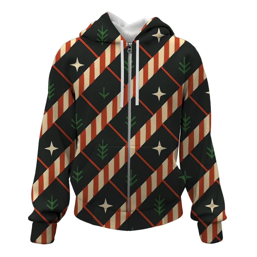 Candy Cane Constellation Lattice hoodie styles