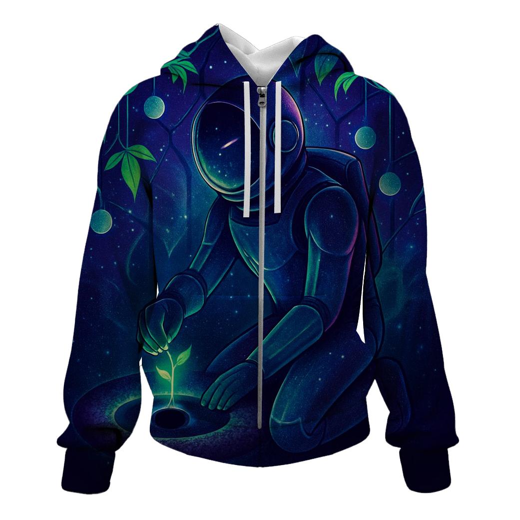 Tidal Garden Of The Black Hole zip-up hoodies