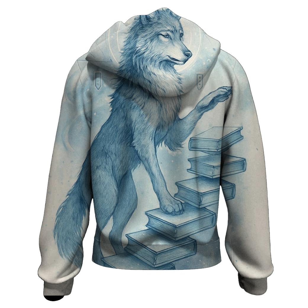 Lunar Library Sentinel Wolf premium hoodies