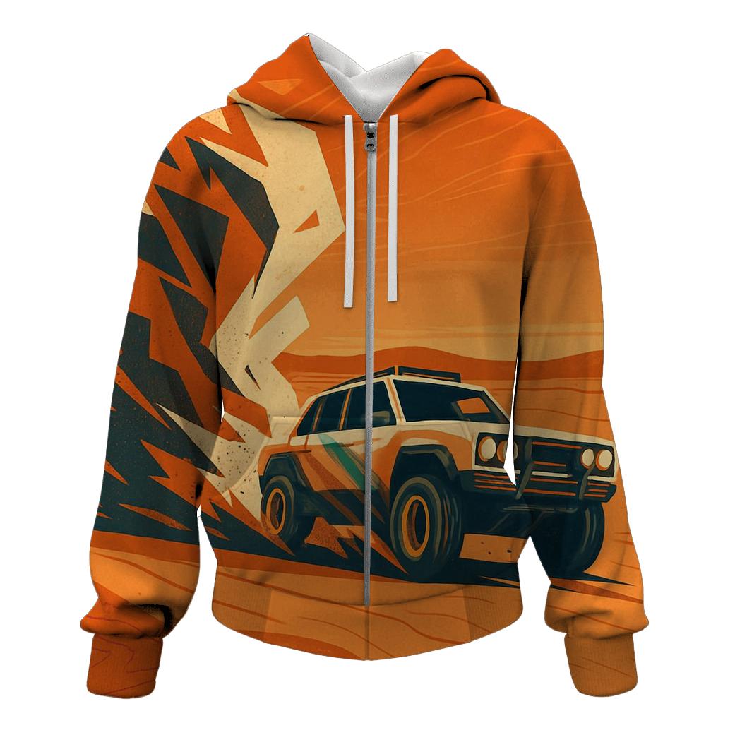 Desert Rally Off Road Dust Geometry hoodie trends