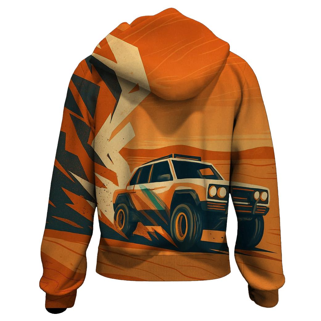 Desert Rally Off Road Dust Geometry hoodie trends