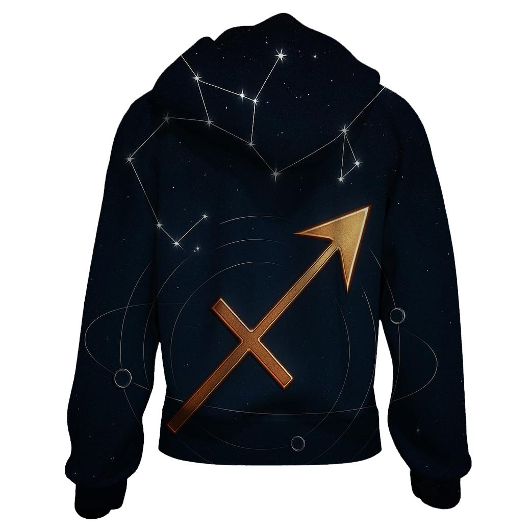 Sagittarius Teapot Asterism Archer Star Map designer hoodies