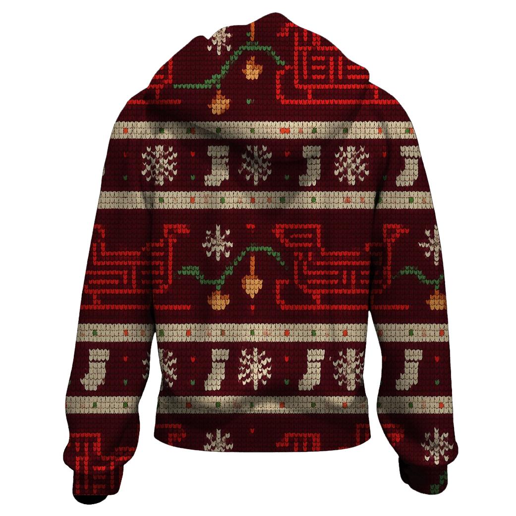 Santa Space Sleigh Circuit Bands Design hoodie designs