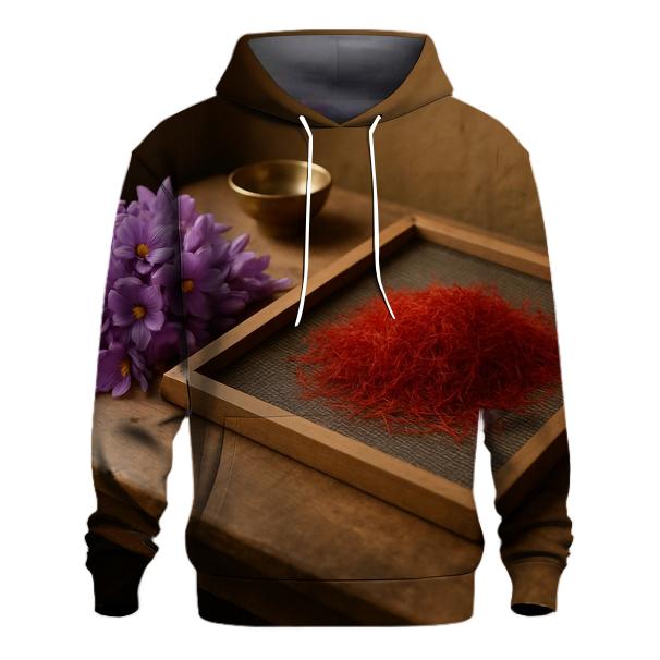 Saffron Crocus Stigmas On A Drying Screen In Kashmir hoodie styles