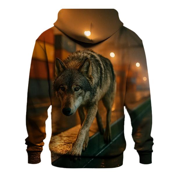 Harbor Breakwater Wolf Under Sodium Lights hoodie designs