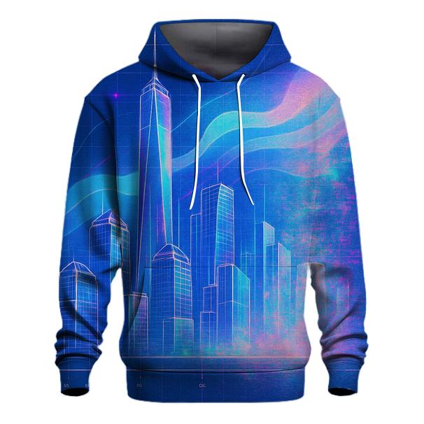 Prismatic City Blueprint Mirage heavyweight hoodies