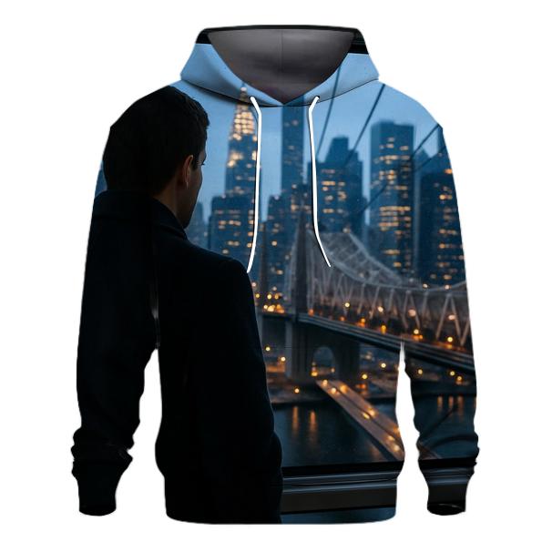 Roosevelt Island Tram Blue Hour Over Midtown lightweight hoodies