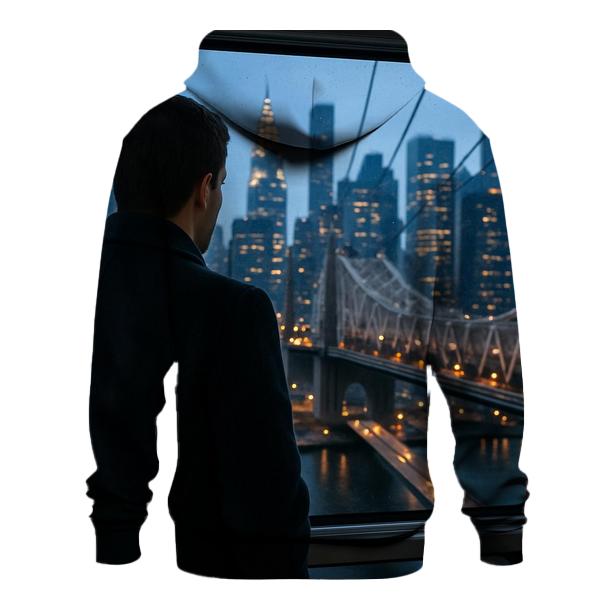 Roosevelt Island Tram Blue Hour Over Midtown lightweight hoodies