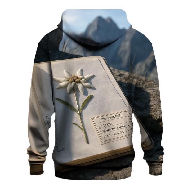 Alpine Edelweiss Pressed In A Field Herbarium Notebook heavyweight hoodies