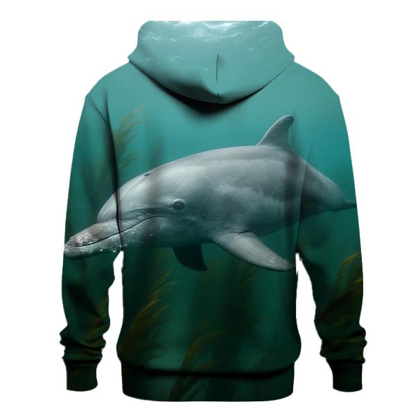 Kelp Corridor Pursuit Bottlenose Dolphin lightweight hoodies