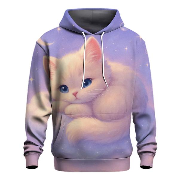 Moonlit Marshmallow Cloud Kitten hoodie styles