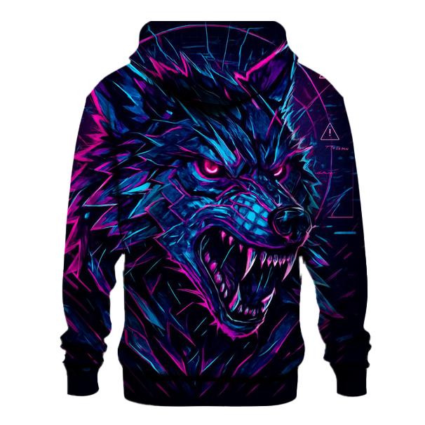 Neon Faultline Alpha Wolf hoodies fashion