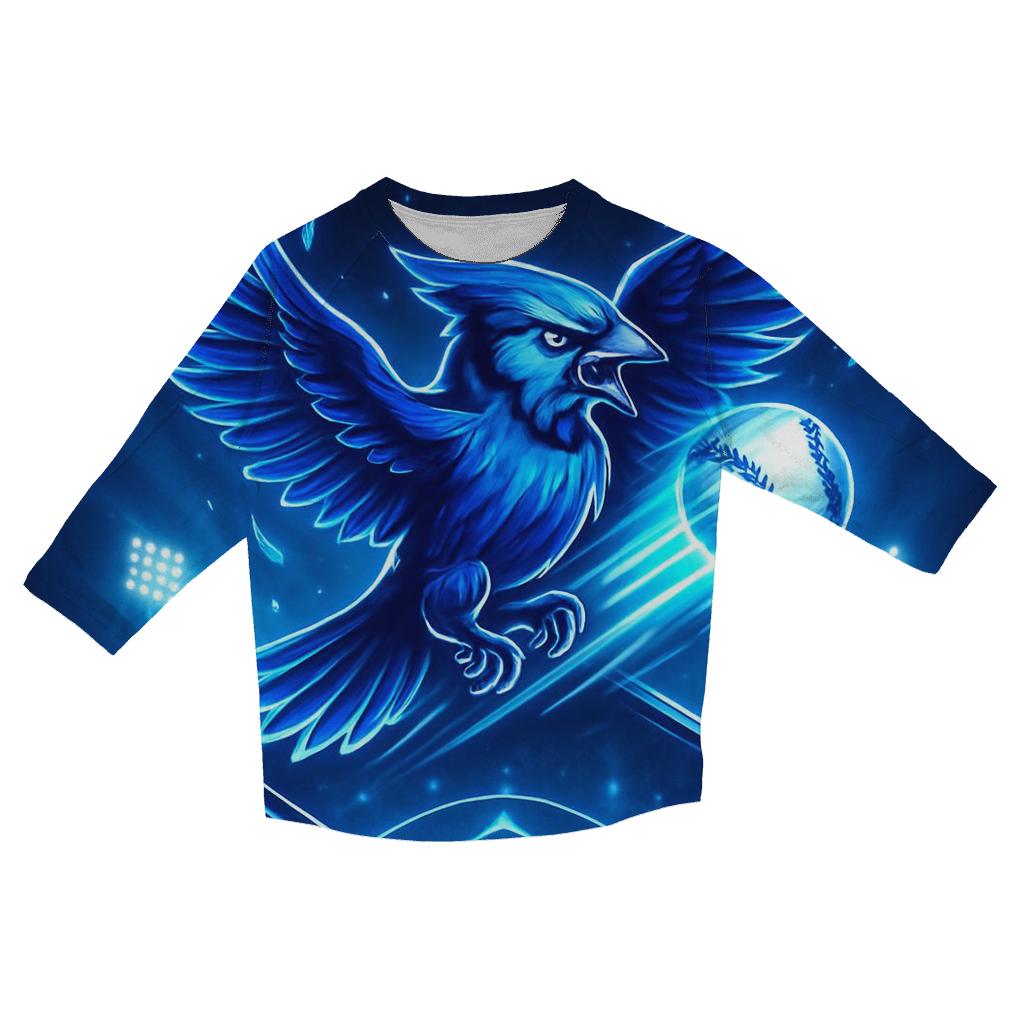 Blue Jays Aurora Diamond Burst fashion 3/4 sleeve shirts