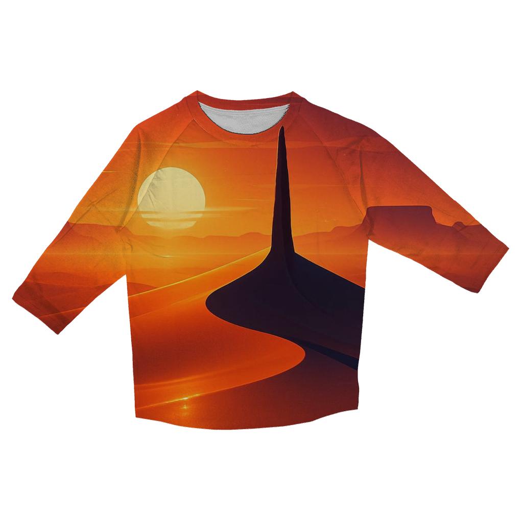 Desert Mirage Sundial stylish quarter sleeve tops