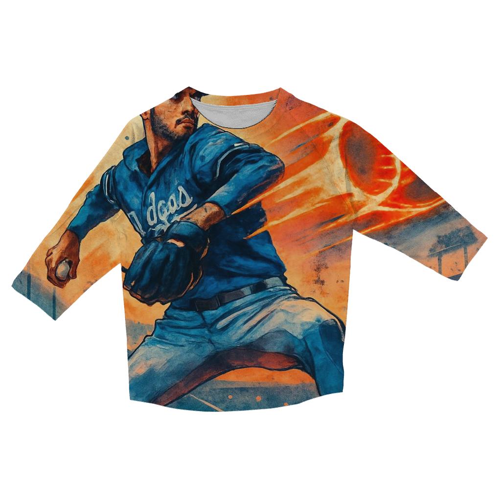 Sunset Seamline Comet Pitch fashion 3/4 sleeve shirts