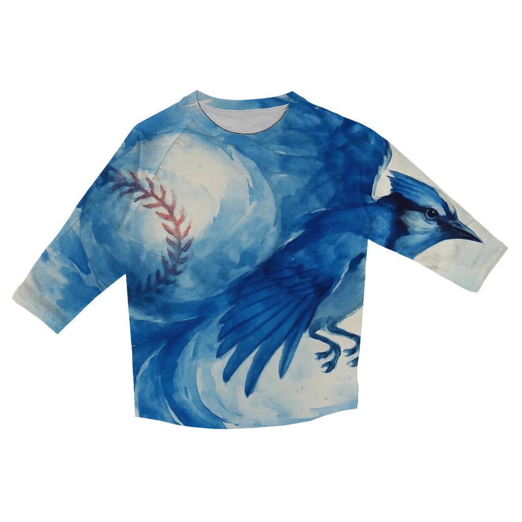 Fastball Spiral With Blue Jays Flight stylish quarter sleeve tops