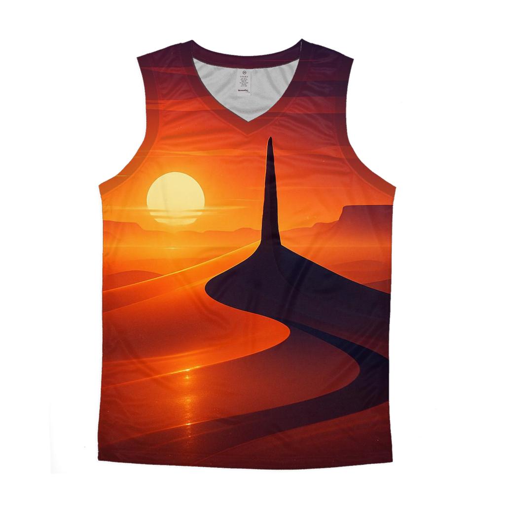 Desert Mirage Sundial designer workout tanks