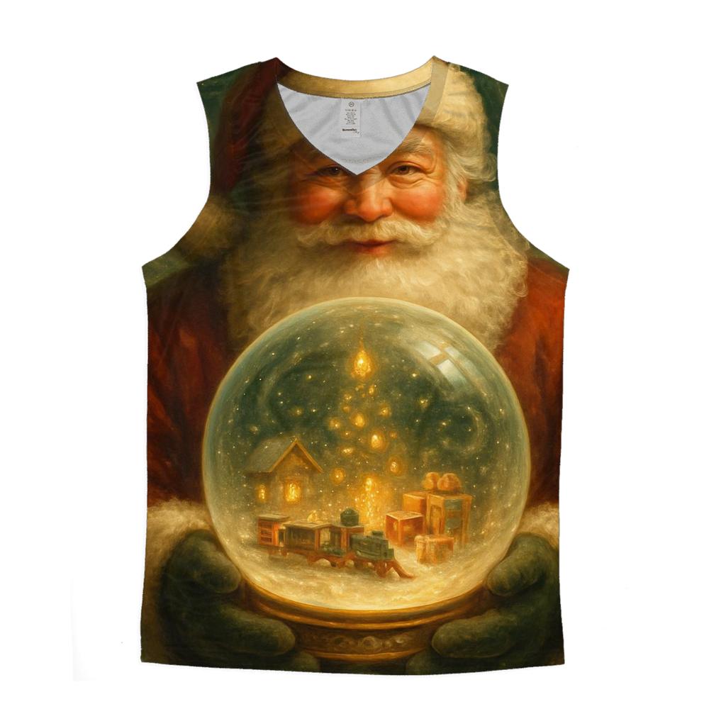Workshop Snow Globe Master Santa custom tank tops