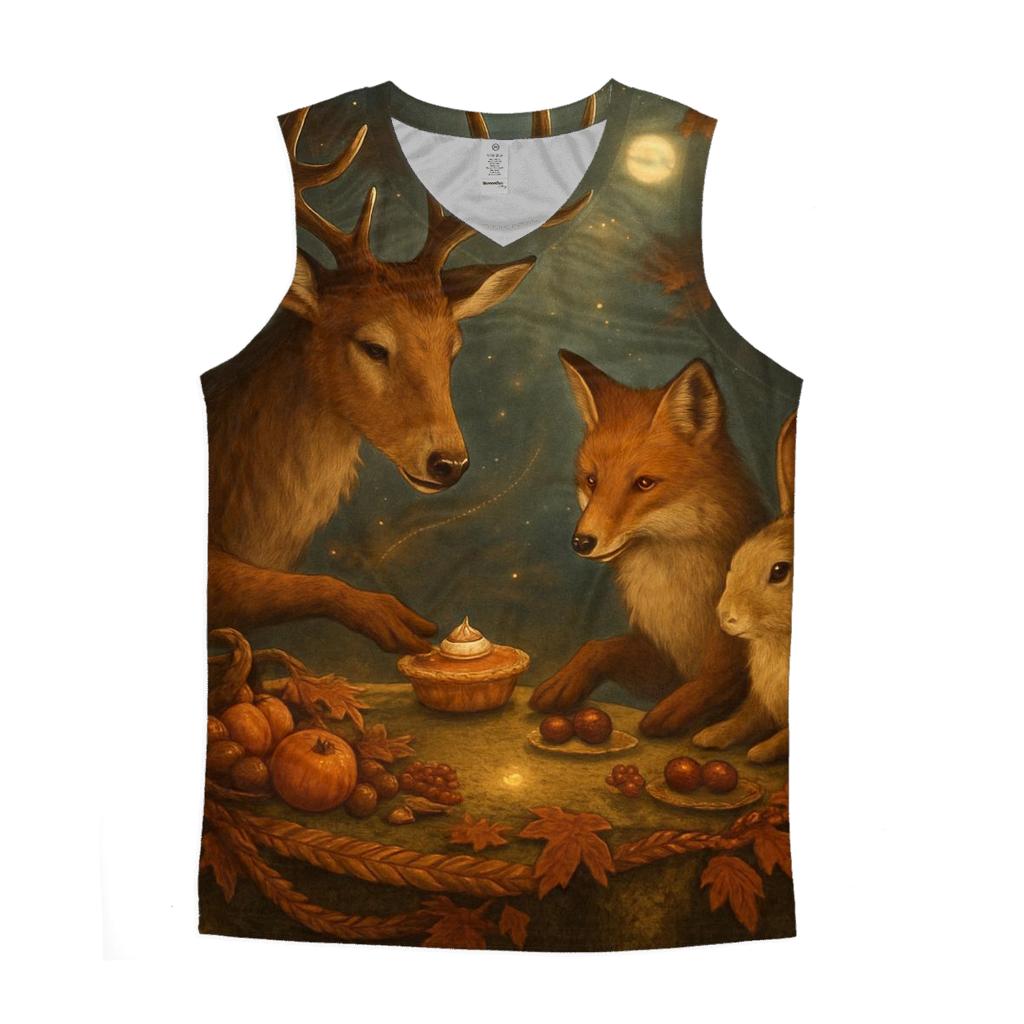 Moonlit Maple Feast For Woodland Friends designer workout tanks