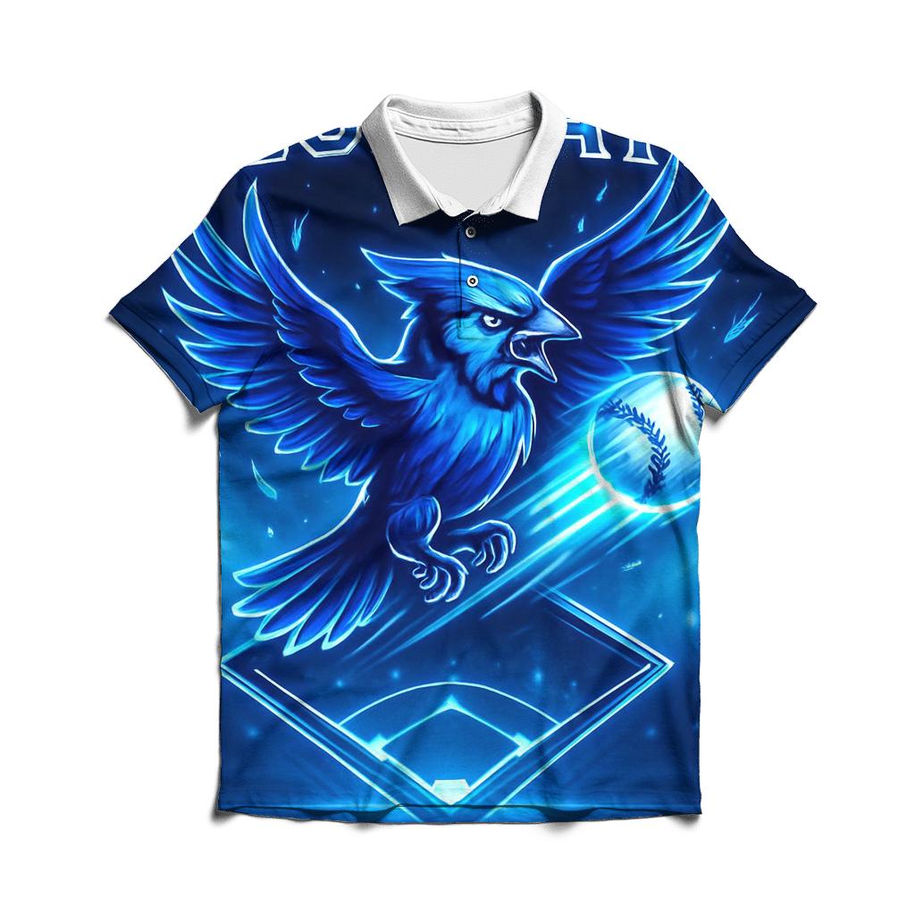 Blue Jays Aurora Diamond Burst premium cotton polo shirts