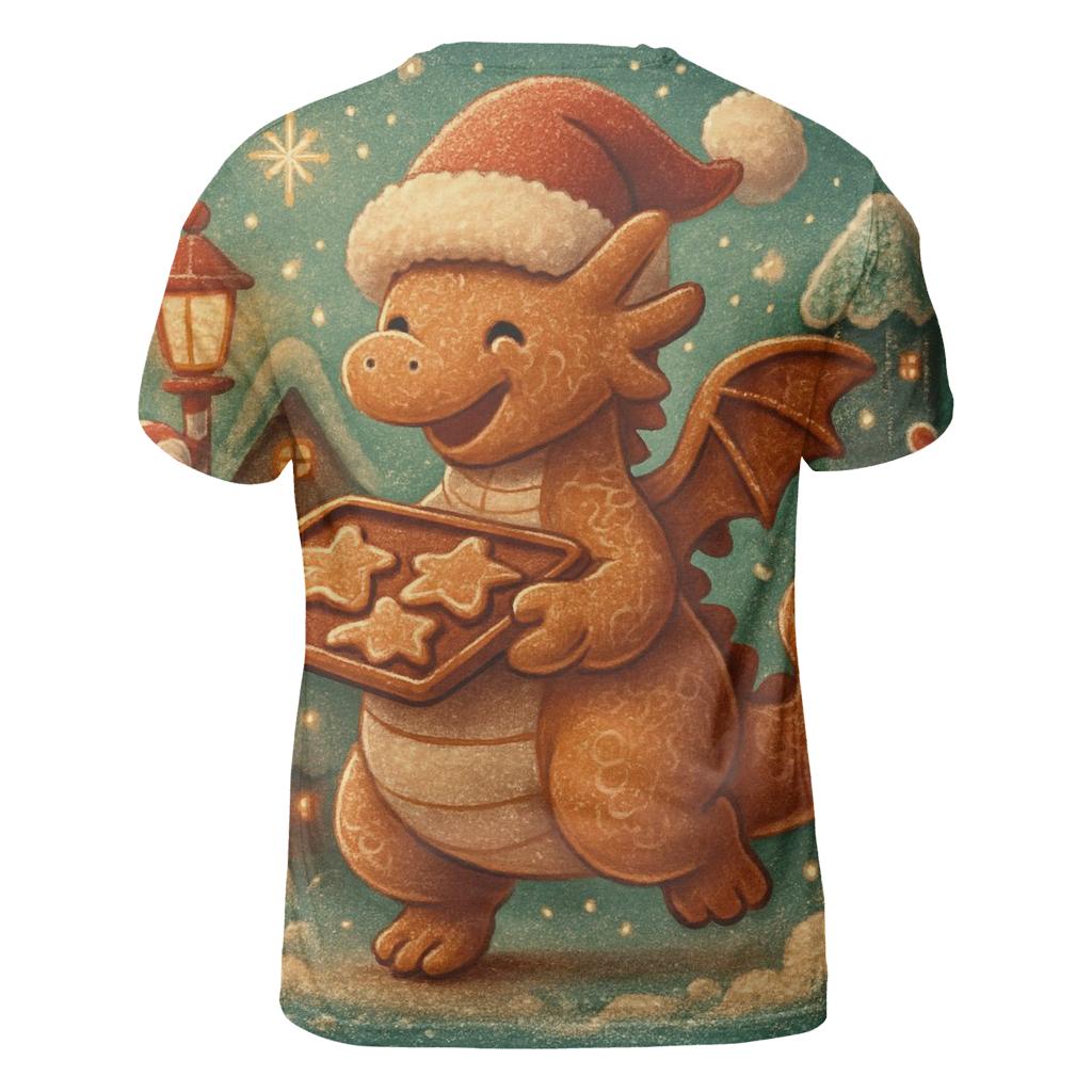 Gingerbread Dragon Bakery Blizzard personalized full print shirts