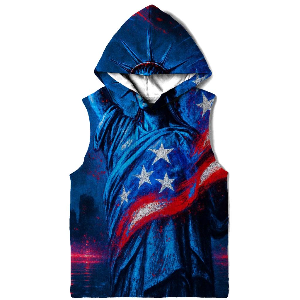 Neon Liberty Surge Flag premium hoodies