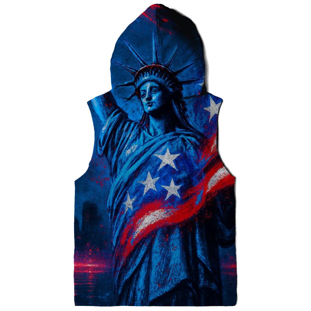 Neon Liberty Surge Flag premium hoodies