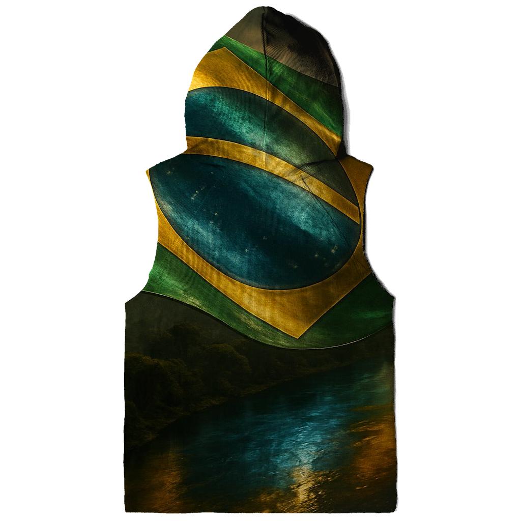 Metallic Brazil Sky River zip-up hoodies