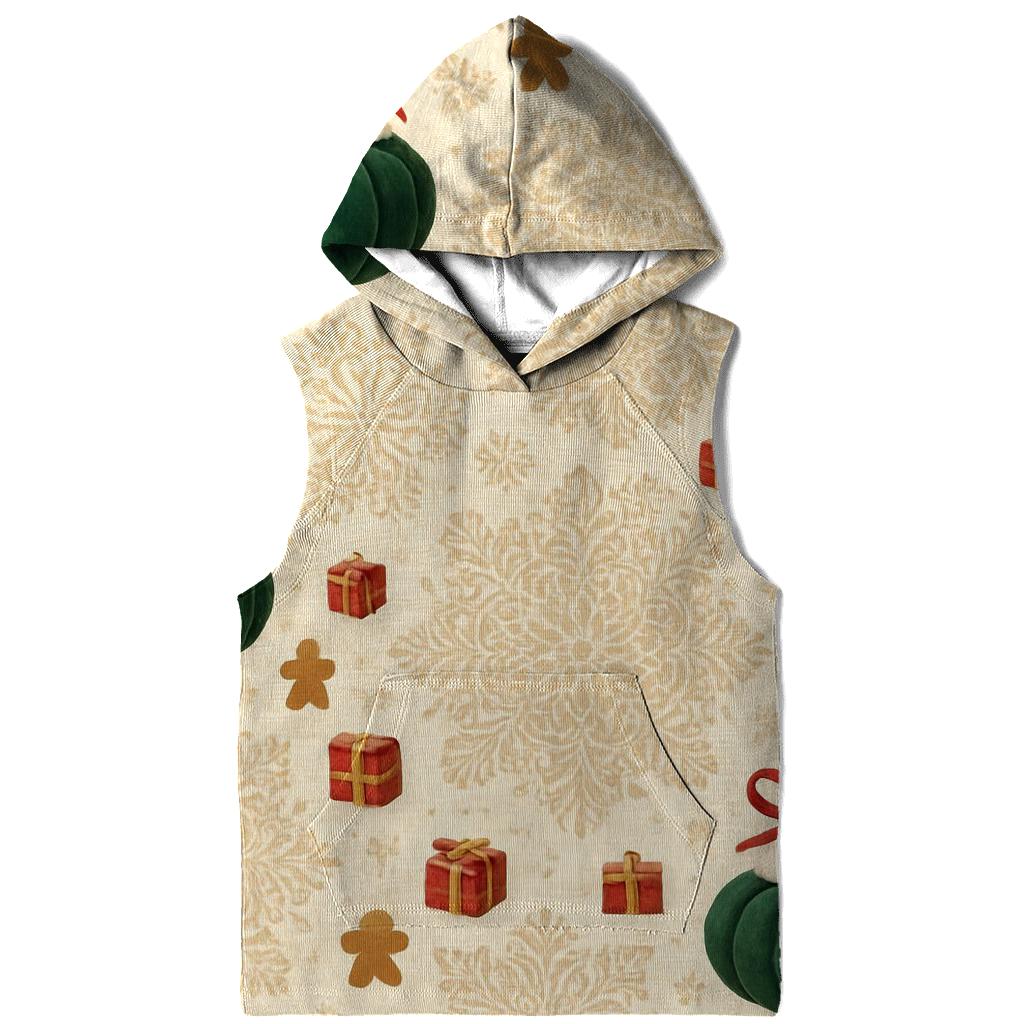 Ivory Snowflake Medallion Scatter With Emerald Pumpkin Baubles printed hoodies