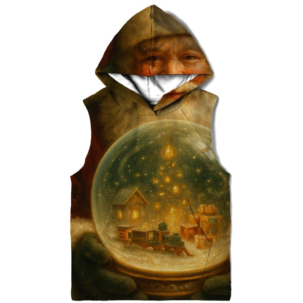 Workshop Snow Globe Master Santa printed hoodies