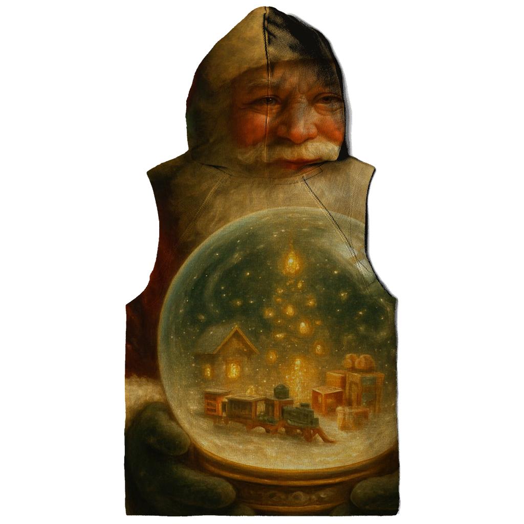Workshop Snow Globe Master Santa printed hoodies