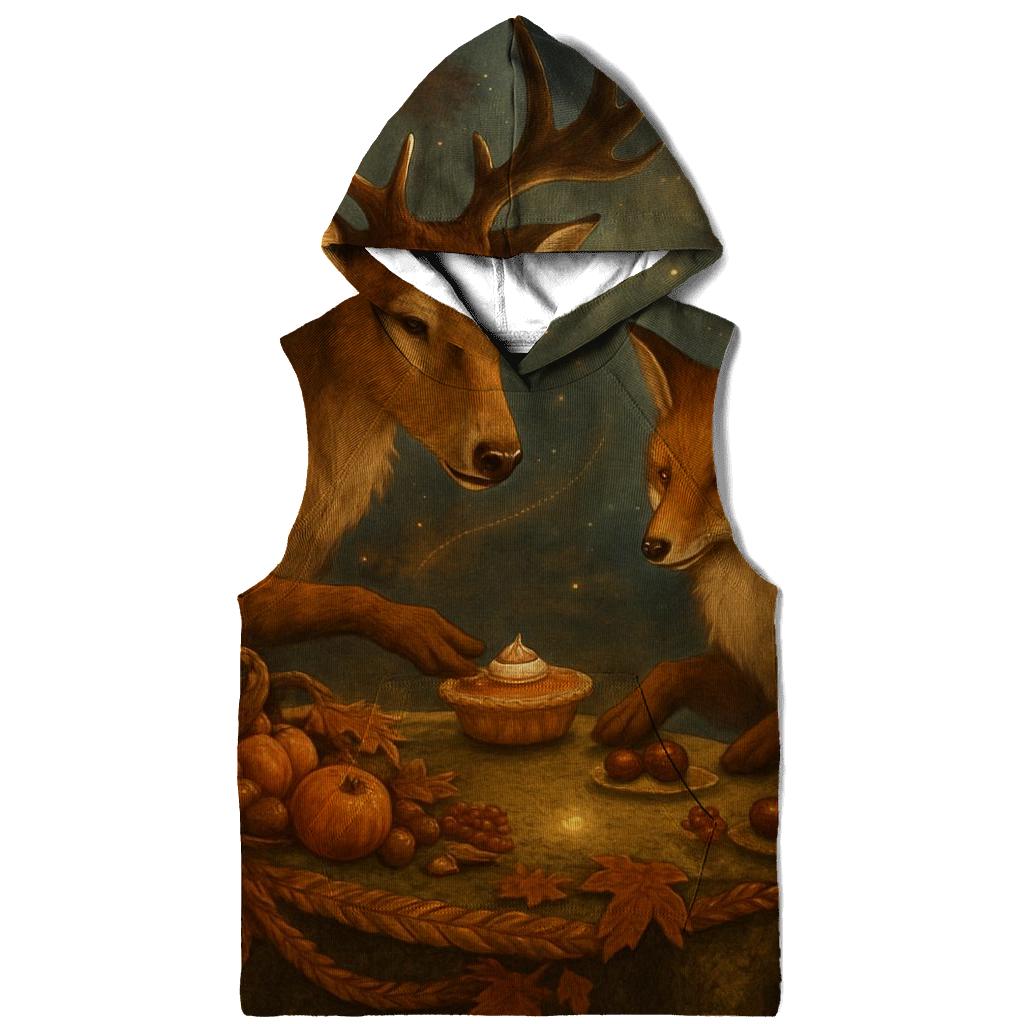 Moonlit Maple Feast For Woodland Friends premium hoodies