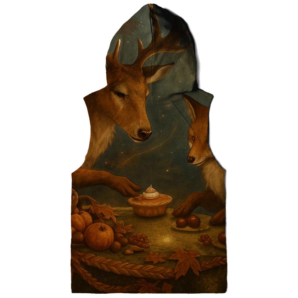 Moonlit Maple Feast For Woodland Friends premium hoodies