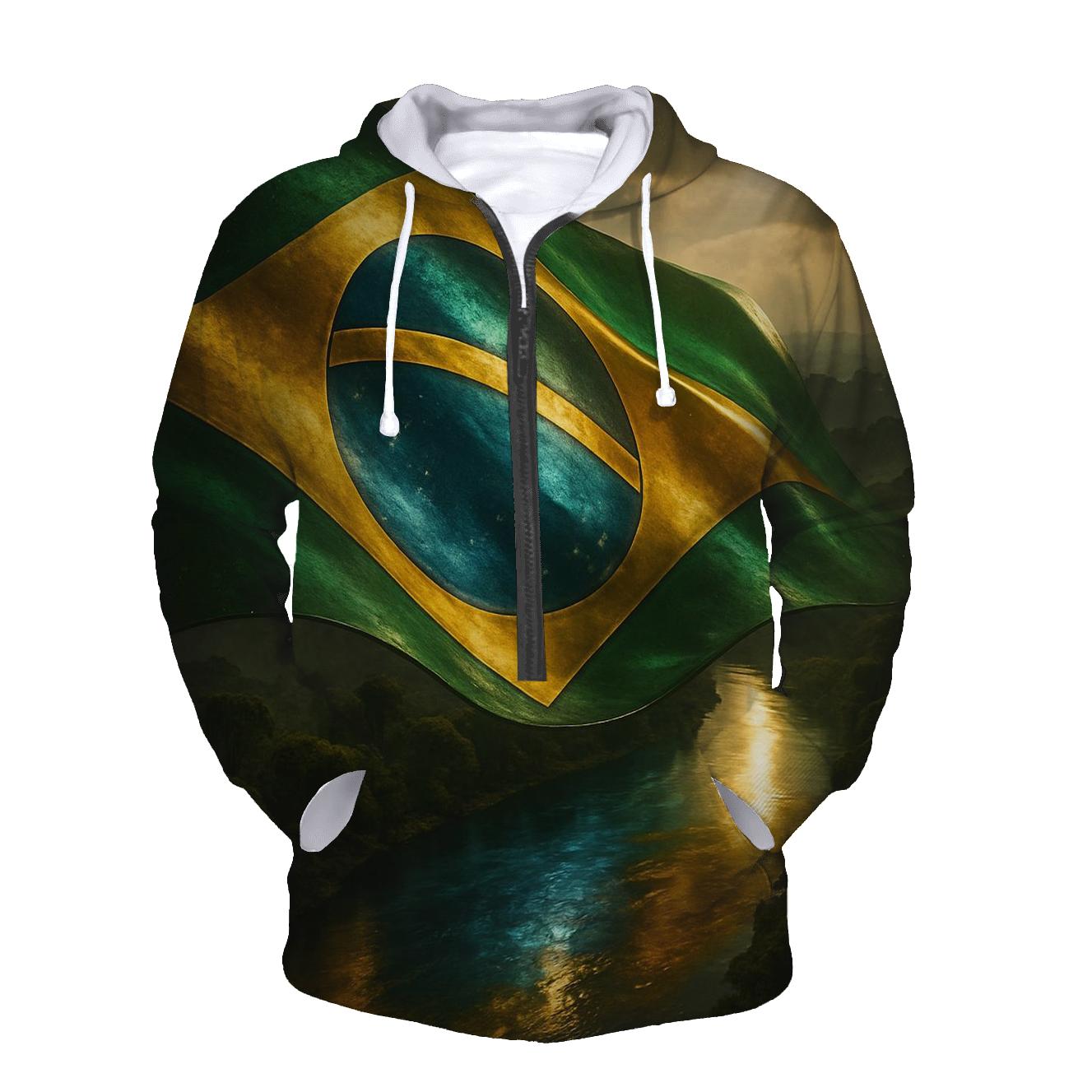Metallic Brazil Sky River custom hoodies