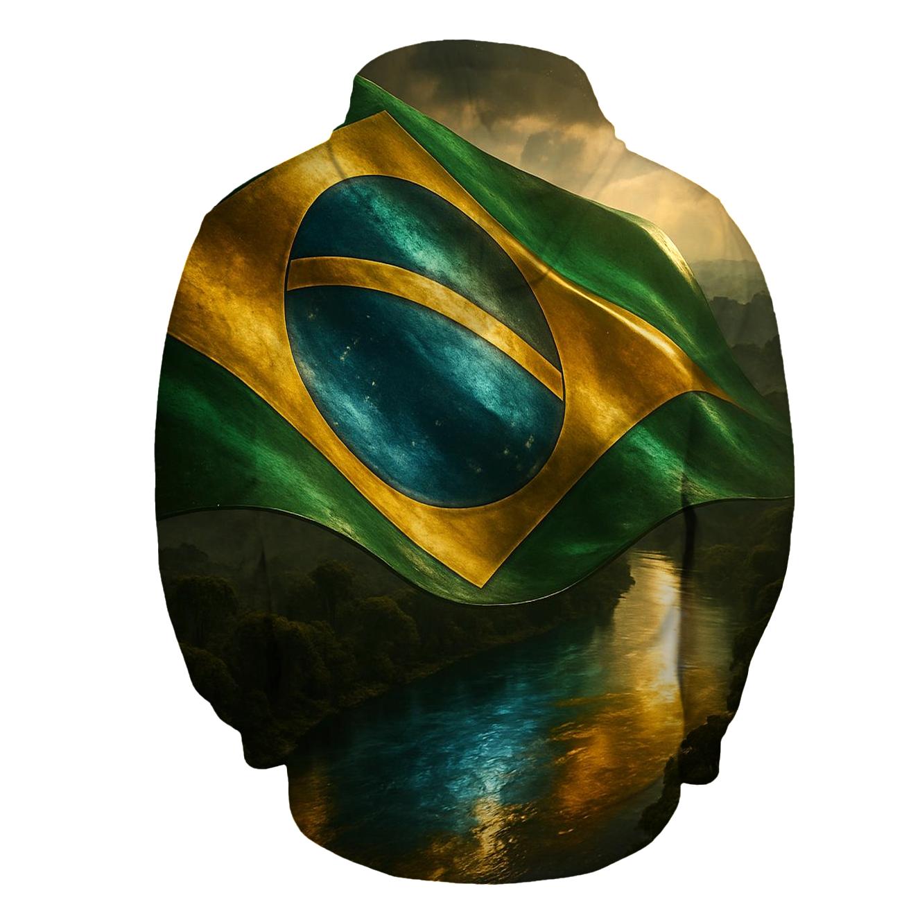 Metallic Brazil Sky River custom hoodies