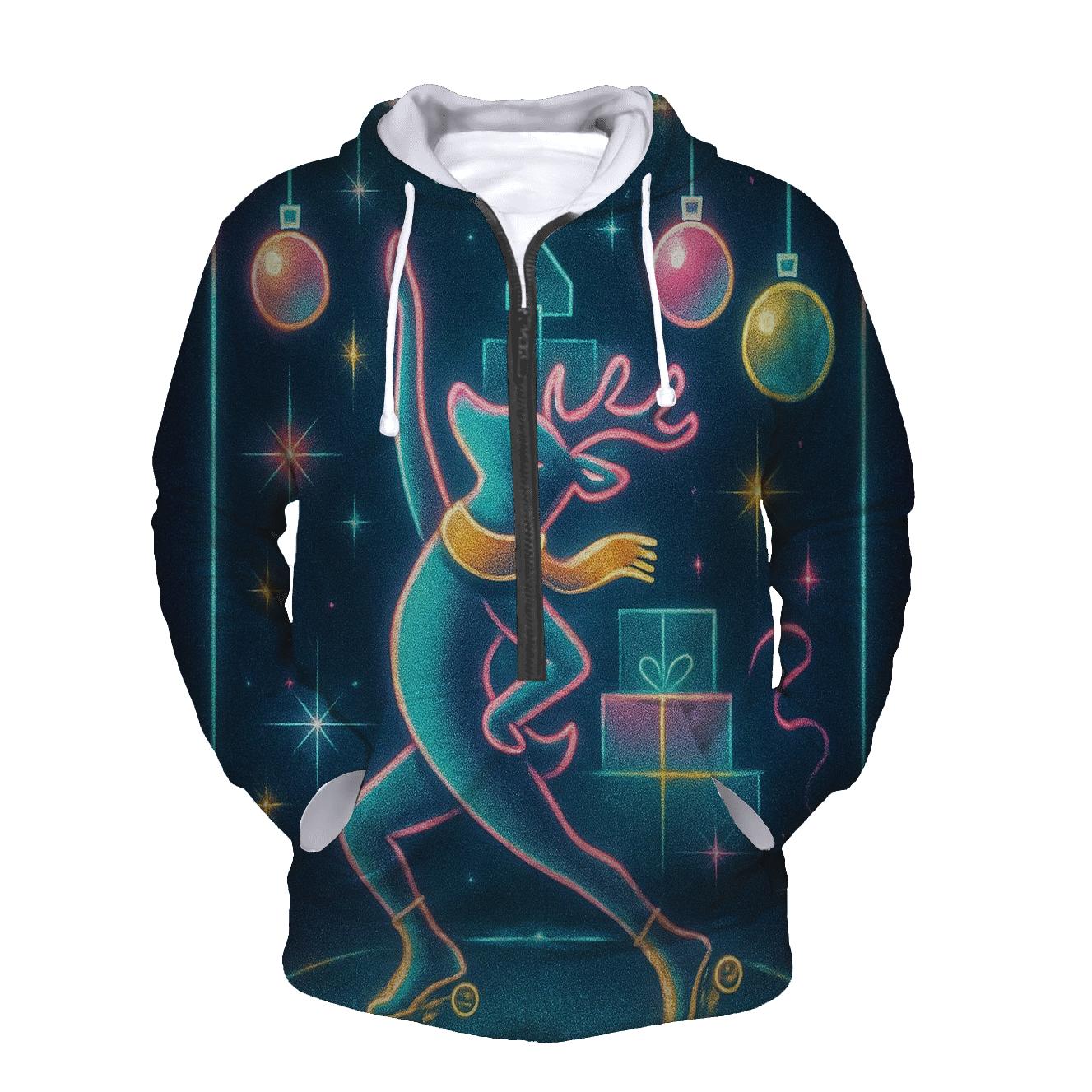 Reindeer Disco Ornament Rink hoodie designs